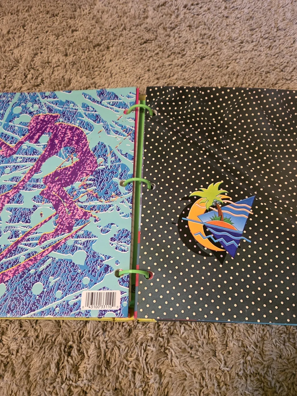 Trapper Keeper Designer Series Binder with Bright Geometric Print